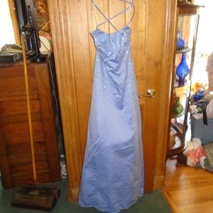 Blue prom dress gown 9/10 new with tags Jump